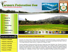 Tablet Screenshot of farmersfederationgoa.com